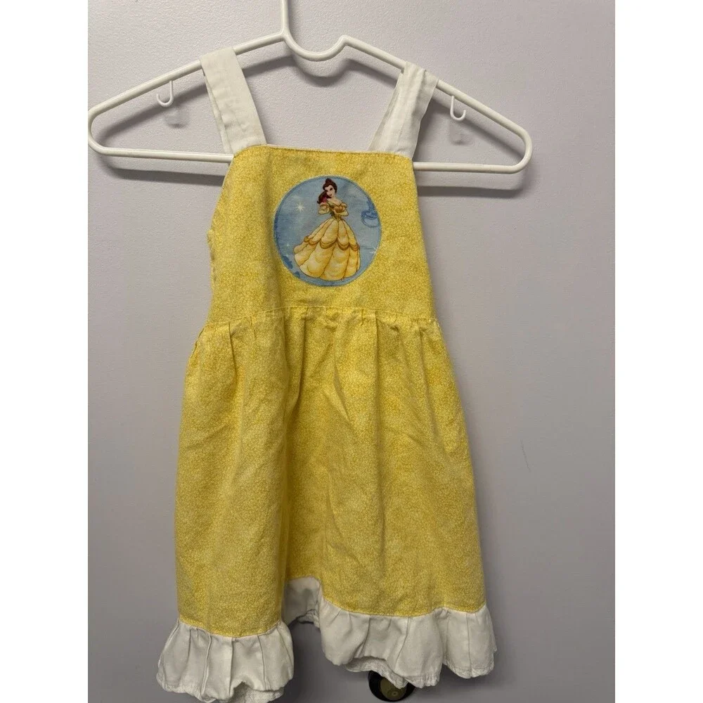 Beauty And Beast Bell Dress With Ruffle Trim Size 4t
